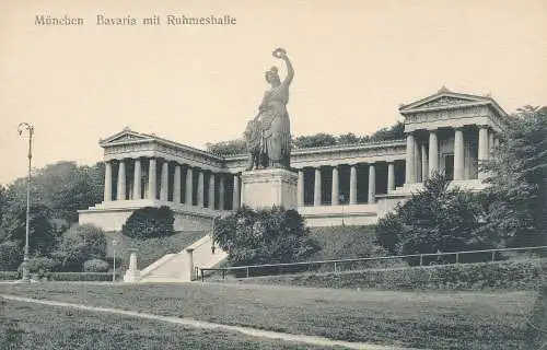 PC54549 München. Bavaria mit Ruhmeshalle