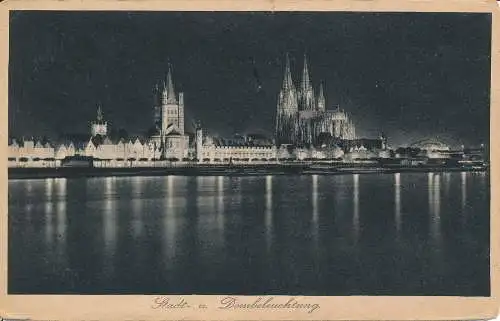 PC54505 Stadt u. Dombeleuchtung. Rudolf Schick