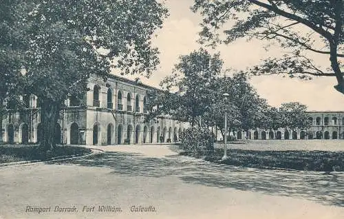 PC52893 Rampart Barrack. Fort William. Kalkutta. 1916. B. Hopkins