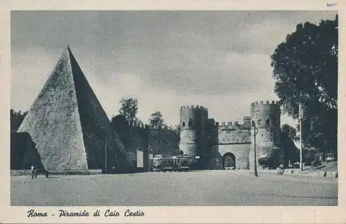 PC52539 Roma. Piramide di Caio Cestio. A. Scrocchi