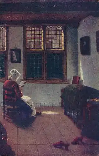PC59623 Niederländisches Interieur. Pieter de Hoogh. Photochrom