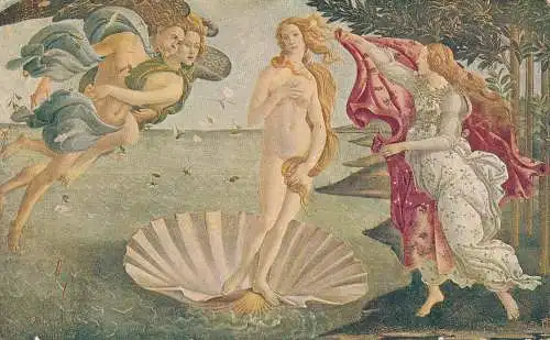 PC59770 Gemälde Postkarte. Botticelli. La Nascita di Venere. Alinari