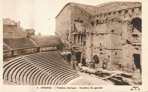 PC51888 Orange. Theater Antik. Gradins de Gauche. Ideal. Nr 4. B. Hopkins