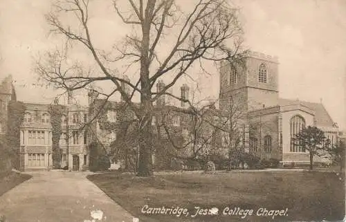 PC59821 Cambridge. Jesus College Chapel. Frith. 1913