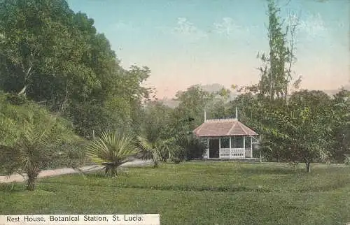 PC52135 Resthaus. Botanische Station. St. Lucia