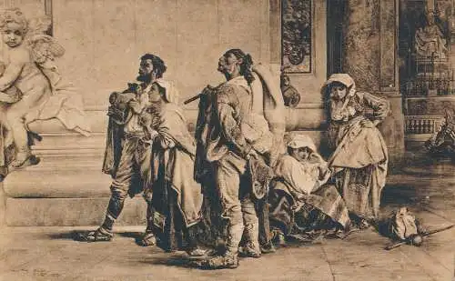 PC60014 Contadini in St. Peters. Rom. Auge und Spottisholz. 1915