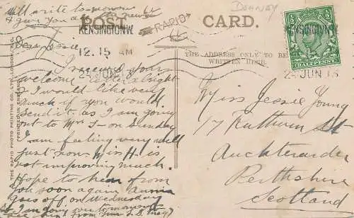 PC59800 Crieff. Ochterreifen. Schnell. 1913