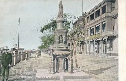 PC52761 Port Saind. Statue Queen Victoria. E. Freres