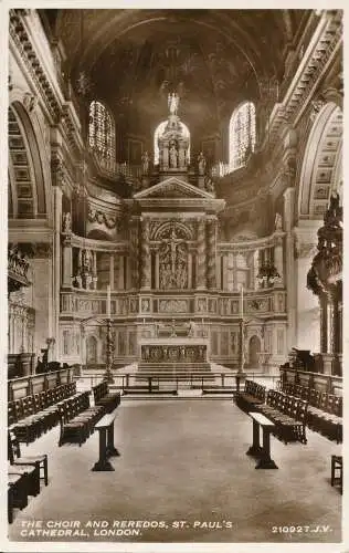 PC61066 The Choir and Reredos. St. Pauls Cathedral. London. Valentinstag. Nr 210927