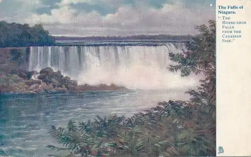 PC62133 Die Fälle von Niagara. Das Hufeisen fällt von der kanadischen Seite. stecken.