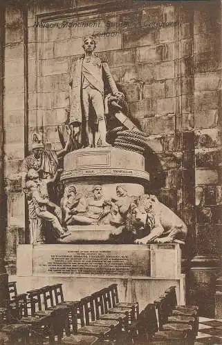 PC55008 Nelson Monument. St. Pauls Cathedral. London. 1938