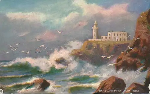 PC60718 Hartland Point. Leuchtturm. stecken. Oilette. Nr 8516