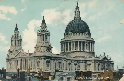 PC61834 St. Pauls Cathedral. London. 1908