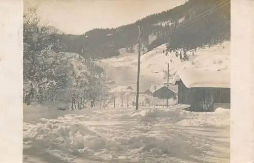 PC61176 Alte Postkarte. Schnee und Berg