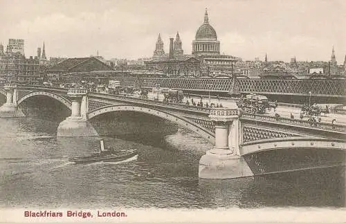 PC61639 Blackfriars Bridge. London. J. J. Samuels