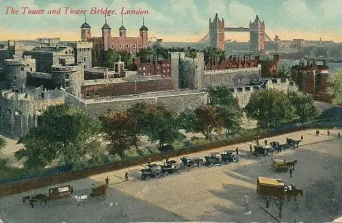 PC62257 Der Tower und die Tower Bridge. London. M. und L. National. 1922