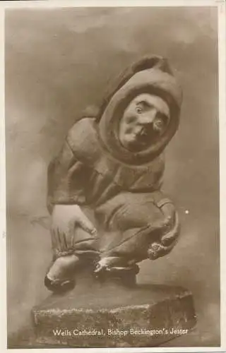 PC61363 Wells Cathedral. Bischof Beckingtons Jester. T. W. Phillips. RP