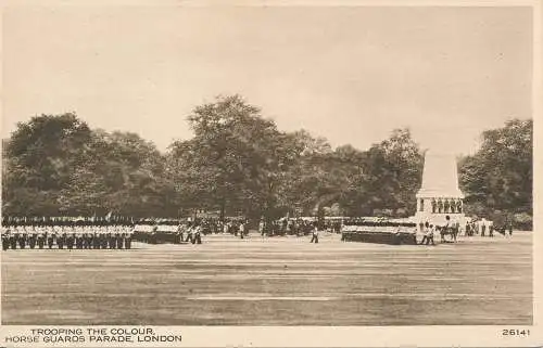 PC61457 Trooping the Colour. Horse Guards Parade. London. B. P. Co