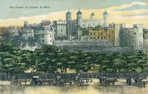 PC62258 The Tower of London und Mint. B. B. London. 1905