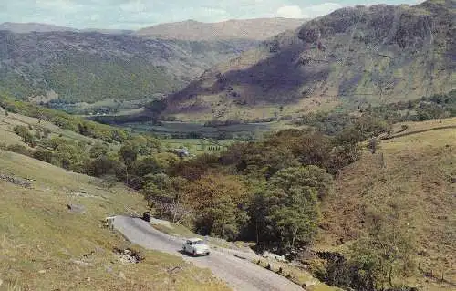 PC62921 Honister Pass und Borrowdale Valley. Sanderson und Dixon. Jarrold. RP