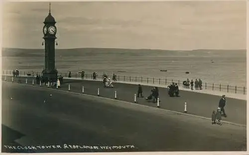 PC62952 Der Uhrturm und die Esplanade. Weymouth. Sewards. Melcombe. RP