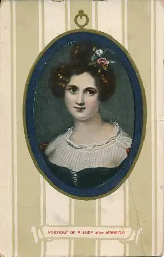 PC62814 Porträt einer Dame nach dem Herrenhaus. Max Ettlinger. Die Royal
