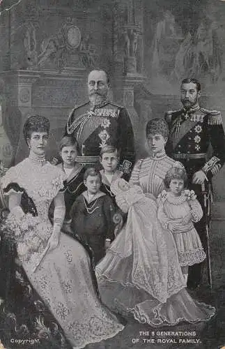 PC61782 Die 3 Generationen der königlichen Familie. G.D. und D.L