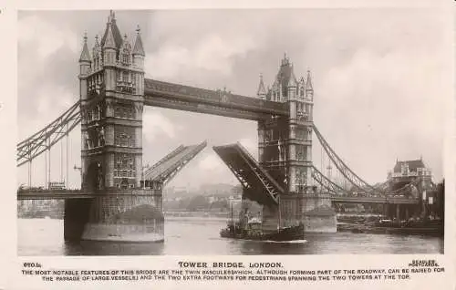 PC63243 Tower Bridge. London. Beagles and Co. RP