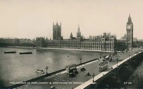 PC62415 The Houses of Parliament und Westminster Bridge. London. Lansdowne. RP