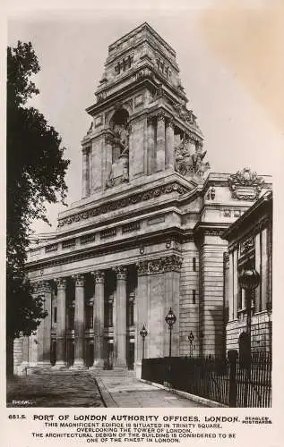 PC63341 Port of London Authority Offices. London. Beagles and Co. RP