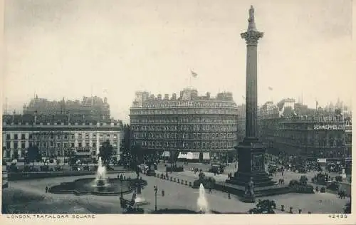 PC63165 London. Trafalgar Square. Photochrom. Nr 42499