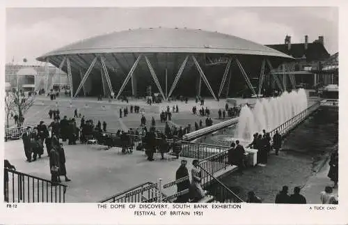 PC77211 The Dome Discovery. South Bank Ausstellung. Festival of Britain 1951. Tuc