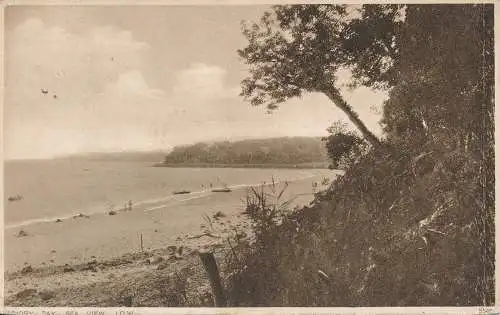 PC76786 Priory Bay. Meerblick. I.O.W. Salmon. Tiefdruck. 1929