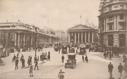 PC75946 London. Die Bank und Royal Exchange. Lesco