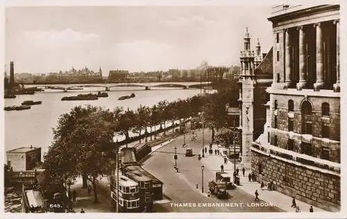 PC76527 Thames Embankment. London. RP