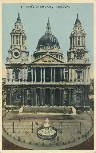 PC77383 St. Pauls Cathedral. London. R. D. Freeman. 1953