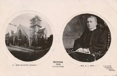 PC75543 Grüße aus Gloucester. Mehrfachansicht. H. E. Jones