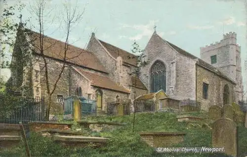 PC75638 St. Woolos Kirche. Newport. Schraubenschlüssel. Nr 12866