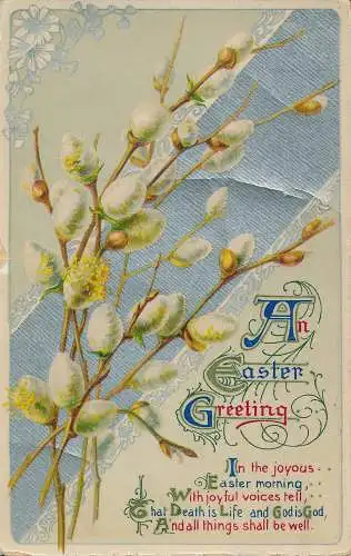 PC76450 Ein Ostergruß. Pussywillow. Wildt und Kray. London. 1912