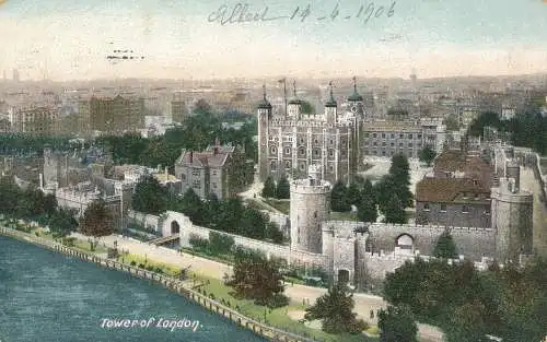 PC77390 Tower of London. Gordon Smith. 1906