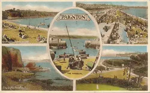 PC75482 Paignton. Mehrfachansicht. 1953