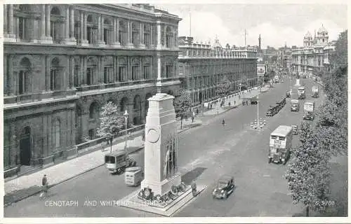 PC76624 Kenotaph und Whitehall. London. Valentinstag. Silber. Nr. G.9700