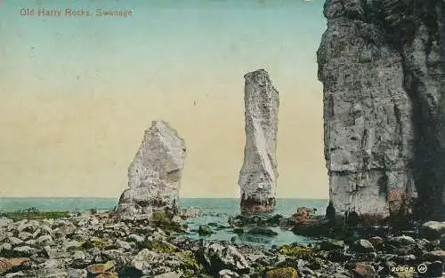 PC76850 Old Harry Rocks. Swanage. Valentinstag. 1914