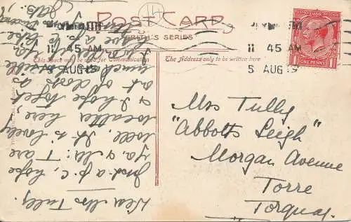 PC75595 Plymouth. St. Andrews Kirche. Frith. 1919