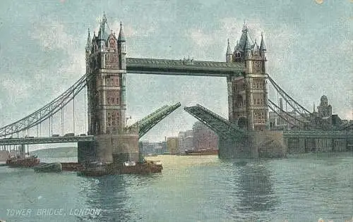 PC76138 Tower Bridge. London. 1907