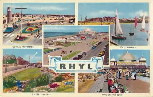 PC77116 Rhyl. Mehrfachansicht. M. und L. National. 1959