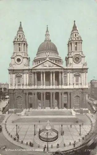 PC76919 St. Pauls Cathedral. London. 1911