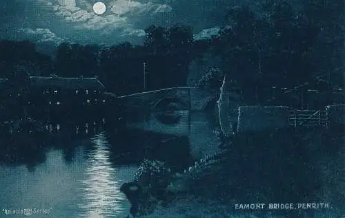 PC76993 Eamont Bridge. Penrith. Bei Nacht. Zuverlässige