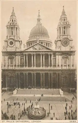 PC76243 St. Pauls Cathedral. London. B.P.Co. No 19193