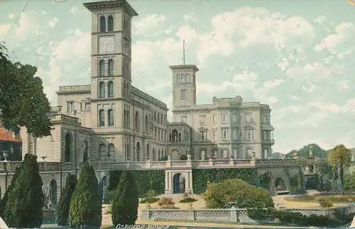 PC76245 Osborne House. Hartmann. Echt glänzend. 1908